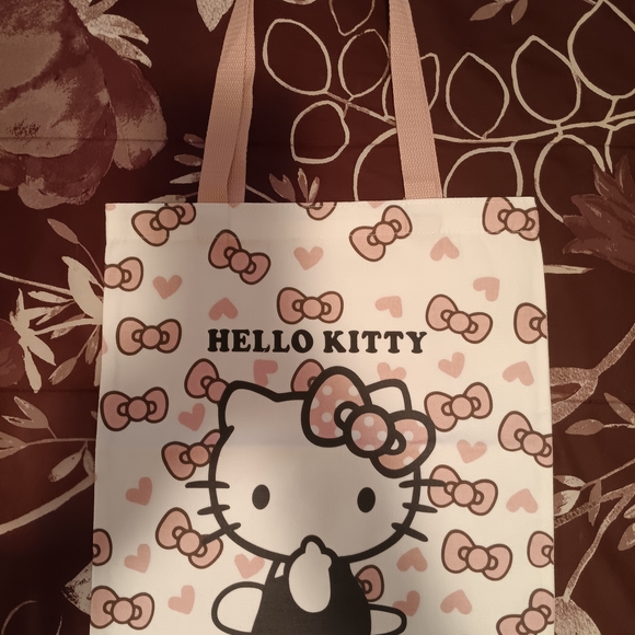 Sanrio Handbags - Sanrio Hello Kitty Tote Bag - Pink and White